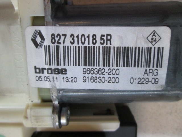 MOTORCEK ELEKTRICNEGA POMIKA ZADNJEGA STEKLA  OEM N. 827310185R ORIGINAL REZERVNI DEL RENAULT MEGANE MK3 BZ0/1 B3 DZ0/1 KZ0/1 BER/SPORTOUR/ESTATE (2009 - 2015) DIESEL LETNIK 2011