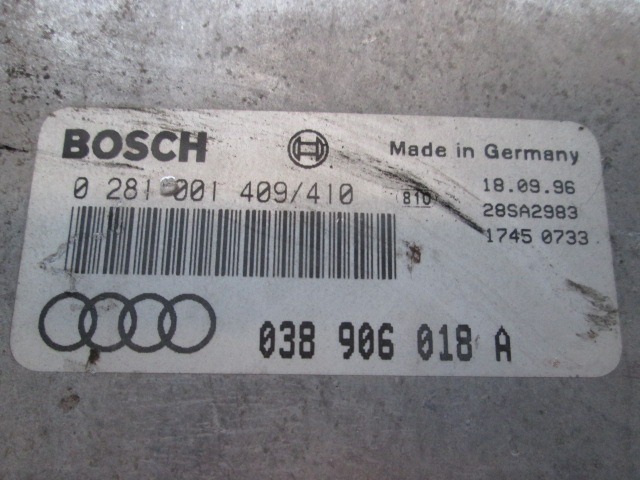 KOMPLET ODKLEPANJE IN VZIG  OEM N. KIT ACCENSIONE AVVIAMENTO  ORIGINAL REZERVNI DEL AUDI A3 MK1 8L 8L1 3P/5P (1996 - 2000) DIESEL LETNIK 1996