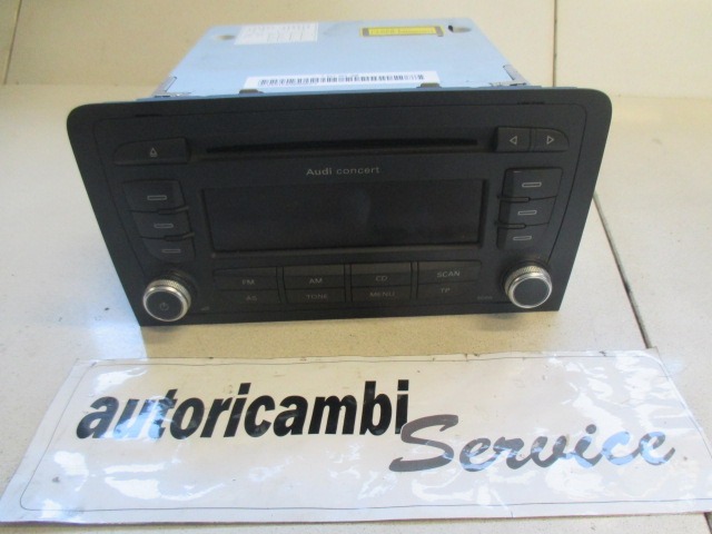 RADIO CD / OJACEVALNIK / IMETNIK HIFI OEM N. 8P0035186G ORIGINAL REZERVNI DEL AUDI A3 MK2 8P 8PA 8P1 (2003 - 2008)DIESEL LETNIK 2007