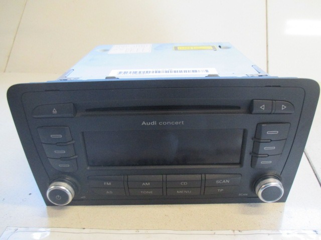 RADIO CD / OJACEVALNIK / IMETNIK HIFI OEM N. 8P0035186G ORIGINAL REZERVNI DEL AUDI A3 MK2 8P 8PA 8P1 (2003 - 2008)DIESEL LETNIK 2007