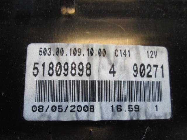 KILOMETER STEVEC OEM N. 51809898 ORIGINAL REZERVNI DEL FIAT CROMA 194 MK2 R (11-2007 - 2010) DIESEL LETNIK 2008