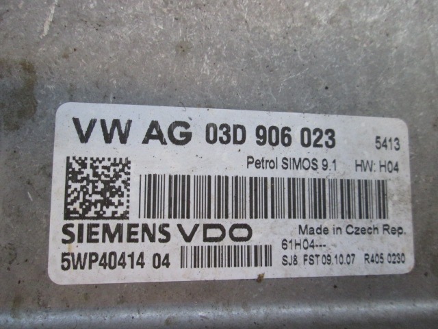 KOMPLET ODKLEPANJE IN VZIG  OEM N.  ORIGINAL REZERVNI DEL SEAT IBIZA 6L1 MK3 R (02/2006 - 2008) BENZINA LETNIK 2007