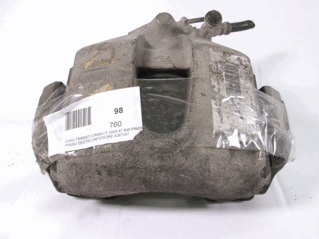 SPREDNJE DESNE ZAVORNE CELJUSTI  OEM N. 4387357 ORIGINAL REZERVNI DEL FORD TRANSIT CONNECT/TOURNEO MK1 P65 P70 P80 (2002 - 2012) DIESEL LETNIK 2007