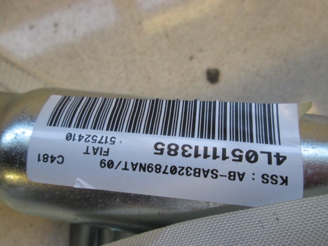 ZRACNA BLAZINA GLAVA LEVA OEM N. 51752410 ORIGINAL REZERVNI DEL LANCIA Y YPSILON 843 (2003-2006) DIESEL LETNIK 2005