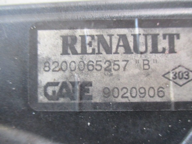 VENTILATOR HLADILNIKA OEM N. 8200065257 ORIGINAL REZERVNI DEL RENAULT SCENIC JA0/1 FA0 MK1 R (1999 - 2003) DIESEL LETNIK 2001