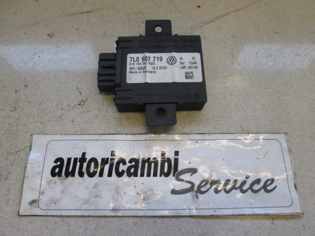 RACUNALNIK AVTOALARMA/BLOKADA MOTORJA OEM N. 510190351FGU ORIGINAL REZERVNI DEL VOLKSWAGEN TOUAREG 7LA 7L6 7L7 MK1 (2002 - 2007)DIESEL LETNIK 2004