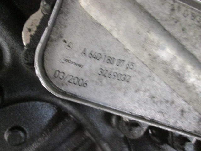 MOTOR OEM N. 640940 ORIGINAL REZERVNI DEL MERCEDES CLASSE A W169 5P C169 3P (2004 - 04/2008) DIESEL LETNIK 2006