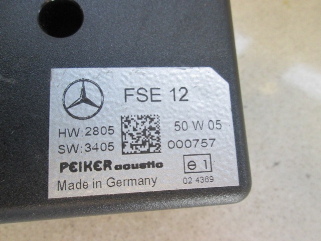 RACUNALNIK TELEFONA  OEM N. FSE12 ORIGINAL REZERVNI DEL MERCEDES CLASSE A W169 5P C169 3P (2004 - 04/2008) DIESEL LETNIK 2006