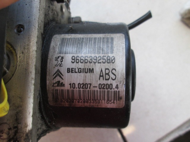 ABS AGREGAT S PUMPO OEM N. 10.0207-0200.4 ORIGINAL REZERVNI DEL CITROEN C3 MK2 SC (2009 - 2016) BENZINA LETNIK 2010