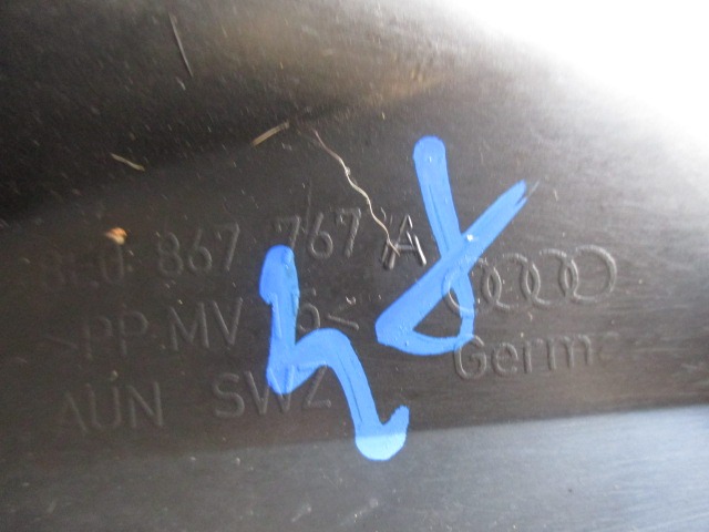 NOTRANJA OBLOGA PRAGA  OEM N. 8E0867767 ORIGINAL REZERVNI DEL AUDI A4 B7 8EC 8ED 8HE BER/SW/CABRIO (2004 - 2007) DIESEL LETNIK 2005