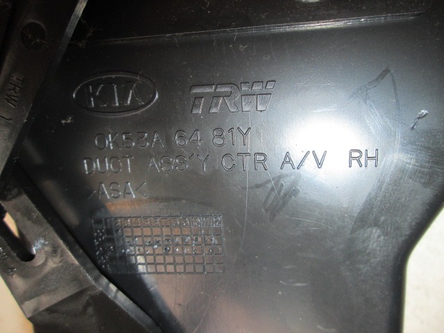 ODVOD ZRAKA OEM N. 0K53A6481Y ORIGINAL REZERVNI DEL KIA CARNIVAL GQ MK1 (1998 - 2006)DIESEL LETNIK 2003