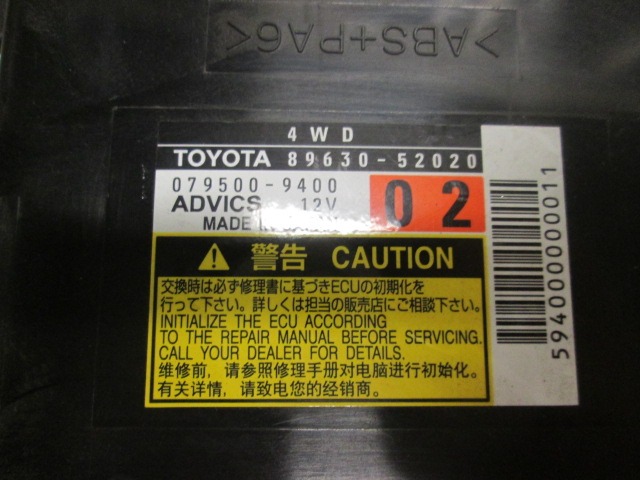 RAZNE KRMILNE ENOTE  OEM N. 795009400 ORIGINAL REZERVNI DEL TOYOTA URBAN CRUISER P1 (2009 - 2014) DIESEL LETNIK 2009