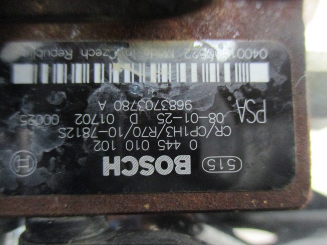 VISOKOTLACNA CRPALKA OEM N. 9683703780 ORIGINAL REZERVNI DEL PEUGEOT 207 / 207 CC WA WC WD WK (2006 - 05/2009) DIESEL LETNIK 2008