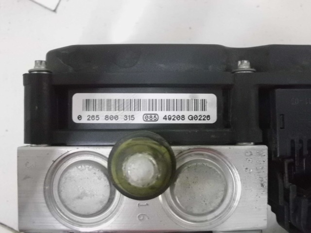 ABS AGREGAT S PUMPO OEM N. 0 265 800 315  ORIGINAL REZERVNI DEL FIAT PUNTO 188 MK2 R (2003 - 2011) BENZINA LETNIK 2005