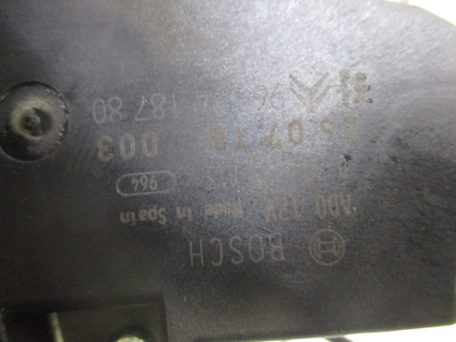 MOTORCEK ZADNJEGA BRISALCA OEM N. 9652418780 ORIGINAL REZERVNI DEL PEUGEOT 207 / 207 CC WA WC WD WK (2006 - 05/2009) DIESEL LETNIK 2007