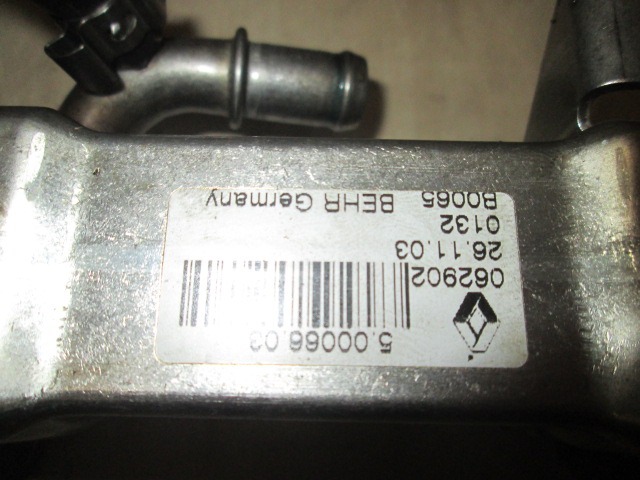 EGR VENTIL/IZMENJALNIK OEM N. 8200360566A ORIGINAL REZERVNI DEL RENAULT SCENIC/GRAND SCENIC JM0/1 MK2 (2003 - 2009) DIESEL LETNIK 2003