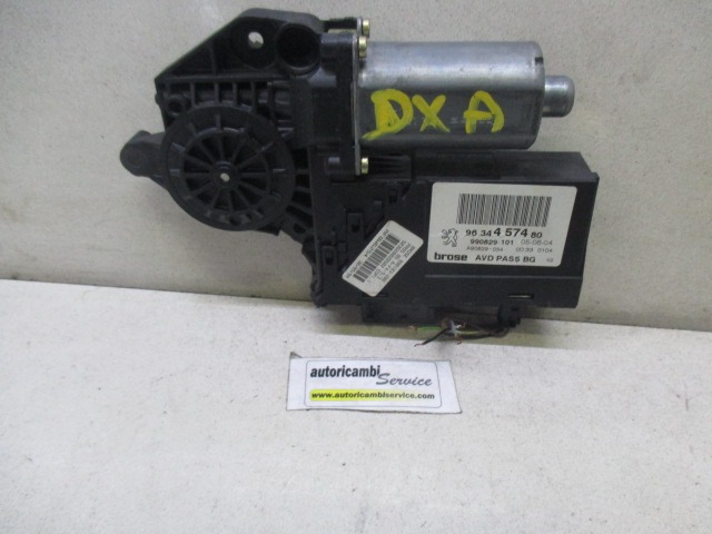 DVIZNI MEHANIZEM SPREDNIH STEKEL  OEM N. 9634457480 ORIGINAL REZERVNI DEL PEUGEOT 307 3A/B/C/E/H BER/SW/CABRIO (2001 - 2009) DIESEL LETNIK 2004