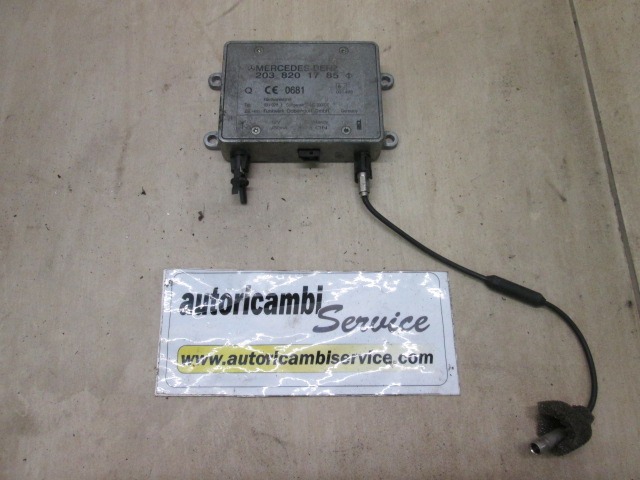 OJACEVALEC / ANTENA OEM N. 2038201785 ORIGINAL REZERVNI DEL MERCEDES CLASSE SL R230 (2001 - 2008) BENZINA LETNIK 2004