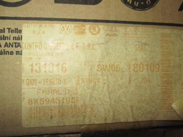 ZADNJI DESNI ZAROMETI OEM N. 6K5945108F ORIGINAL REZERVNI DEL SEAT CORDOBA 6K1 6K2 6K5 MK1 R (1999 - 2003)DIESEL LETNIK 2002