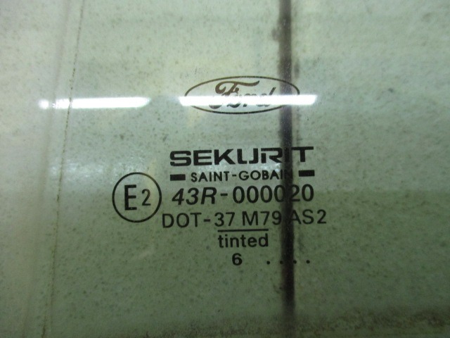 ZADNJA LEVA STEKLO OEM N. 43R00020 ORIGINAL REZERVNI DEL FORD MONDEO B5Y B4Y BWY MK2 BER/SW (2000 - 2007) DIESEL LETNIK 2006