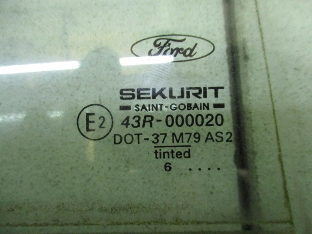 STEKLO ZADNJIH DESNIH VRAT OEM N. 43R00020 ORIGINAL REZERVNI DEL FORD MONDEO B5Y B4Y BWY MK2 BER/SW (2000 - 2007) DIESEL LETNIK 2006