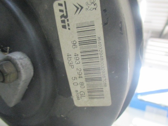 SERVO OJACEVALNIK ZAVOR S PUMPO OEM N. 9649329480 ORIGINAL REZERVNI DEL CITROEN C3 / PLURIEL MK1 (2002 - 09/2005) BENZINA LETNIK 2004