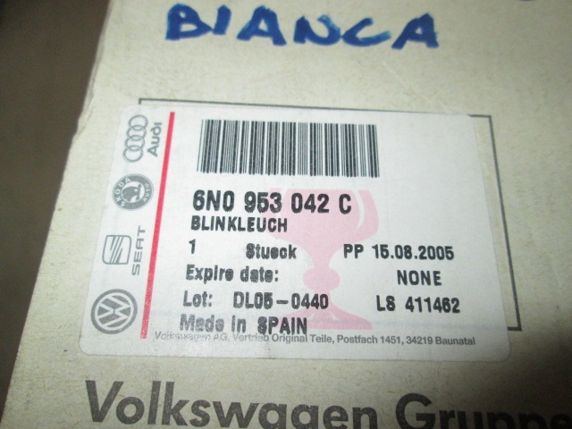 SPREDNJI INDIKATOR OEM N. 6N0953042C ORIGINAL REZERVNI DEL VOLKSWAGEN POLO 6N1 6V2 (11/1994 - 01/2000)BENZINA LETNIK