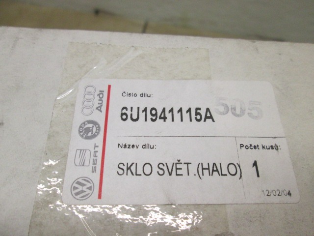 SPREDNJI LEVI ZAROMETI  OEM N. 6U1941115A  ORIGINAL REZERVNI DEL SKODA FELICIA 6U1 6U5 MK2 BER/SW (03/1998 - 2000)BENZINA LETNIK