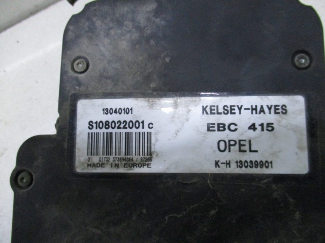 ABS AGREGAT S PUMPO OEM N. 108022001 ORIGINAL REZERVNI DEL OPEL VECTRA B J96 BER/SW (1995 - 1999) DIESEL LETNIK 1997