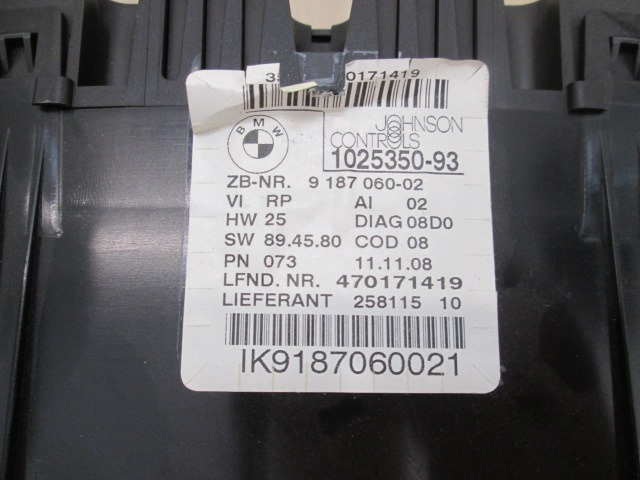 KILOMETER STEVEC OEM N. 470141419 ORIGINAL REZERVNI DEL BMW SERIE 3 BER/SW/COUPE/CABRIO E90/E91/E92/E93 LCI R (2009 - 2012) DIESEL LETNIK 2008