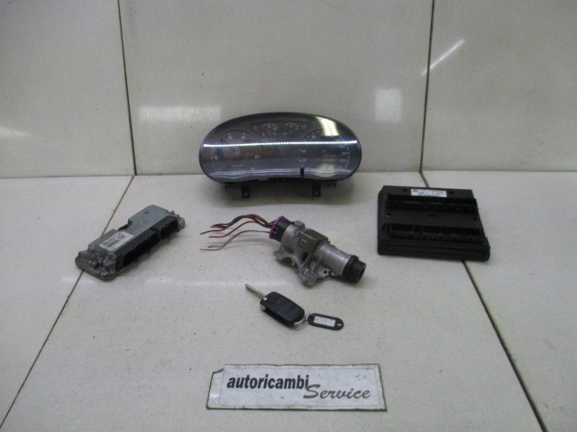 KOMPLET ODKLEPANJE IN VZIG  OEM N. 18599 KIT ACCENSIONE AVVIAMENTO ORIGINAL REZERVNI DEL VOLKSWAGEN POLO 9N R (2005 - 10/2009) BENZINA LETNIK 2008
