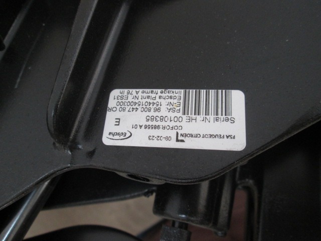 PANTI PRTLJAZNIH VRAT OEM N. 96880044780 ORIGINAL REZERVNI DEL PEUGEOT 207 / 207 CC WA WC WD WK (2006 - 05/2009) BENZINA LETNIK 2009