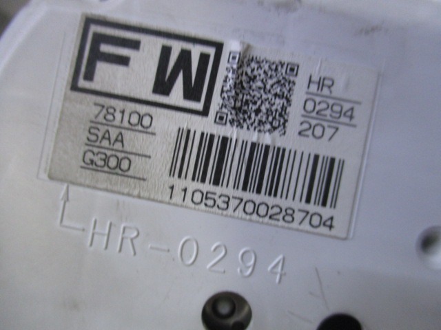 KILOMETER STEVEC OEM N. 78100SAAG300 ORIGINAL REZERVNI DEL HONDA JAZZ GD GE3 GE2 MK2 (2002 - 2008) GD1 GD5 GD GE3 GE2 GE GP GG GD6 GD8 BENZINA LETNIK 2006