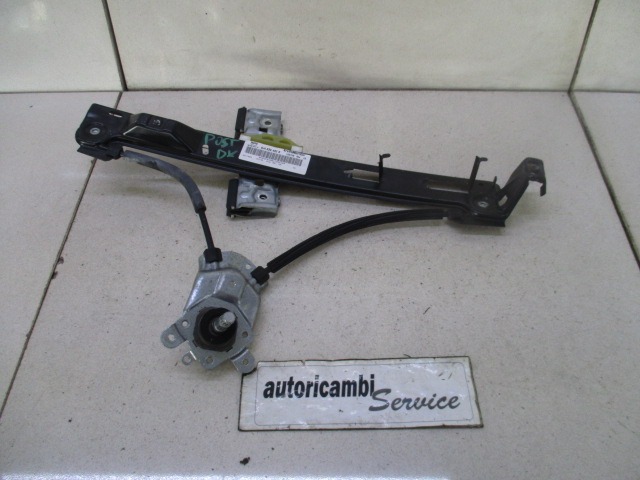 ROCNI SISTEM ZA DVIGOVANJE ZADNJEGA STEKLA  OEM N. 6J4839462 ORIGINAL REZERVNI DEL SEAT IBIZA 6J5 6P1 MK4 BER/SW (2008 - 2012)BENZINA LETNIK 2009