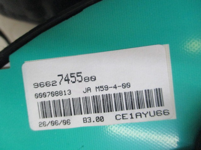 KILOMETER STEVEC OEM N. 9662745580 ORIGINAL REZERVNI DEL CITROEN BERLINGO / BERLINGO FIRST MK1 M59 (1996 - 2013) DIESEL LETNIK 2006