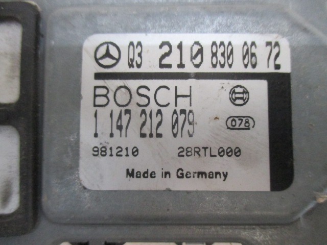 DRUGI SENZORJI OEM N. 2108300672 ORIGINAL REZERVNI DEL MERCEDES CLASSE E W210 S210 BER/SW (1995 - 1999) DIESEL LETNIK 1999