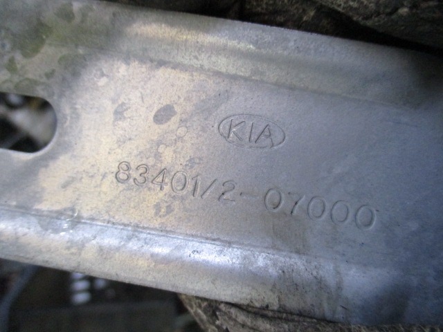 ROCNI SISTEM ZA DVIGOVANJE ZADNJEGA STEKLA  OEM N. 83401-07000 ORIGINAL REZERVNI DEL KIA PICANTO SA BA MK1 (2004 - 2008) BENZINA LETNIK 2007