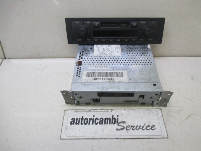 RADIO CD / OJACEVALNIK / IMETNIK HIFI OEM N. 8P0035152A ORIGINAL REZERVNI DEL AUDI A3 MK2 8P 8PA 8P1 (2003 - 2008)BENZINA LETNIK 2005