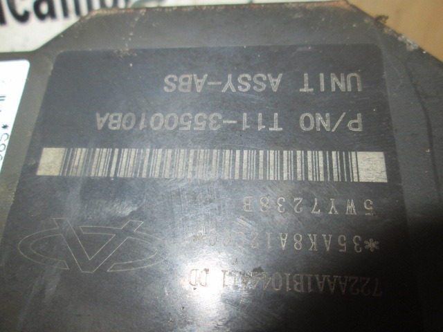 ABS AGREGAT S PUMPO OEM N. T11-3550010BA ORIGINAL REZERVNI DEL DR 5 (2007 - 07/2014) BENZINA/GPL LETNIK 2008